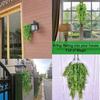 1PC Outdoor Artificial Fern Persian Grass Vine Simulation Green Plant Persian Wall Hanging Vine Decorative Plant Wall