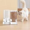 Tieker Pet Feeder And Drinker Set Gravity-fed Cat And Dog Drinking Fountain Automatic Bowl