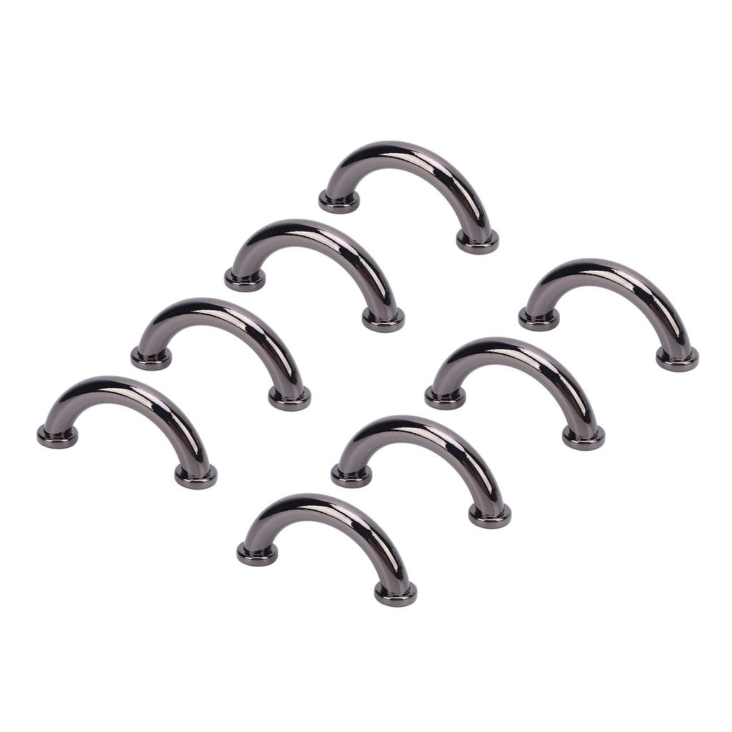 8 Sets U Ring Connector Buckle 25x11x5mm Arch Bridge Buckles 5.5mm Crossed Iron Screws for Wallet Ne