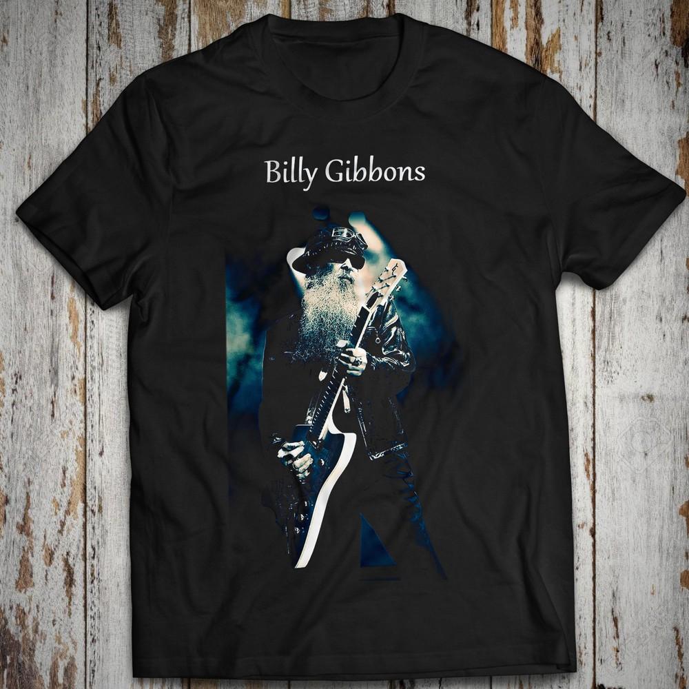 

Billy Gibbons ZZ Top Men s Tee Regular Size Cotton T-shirt Rock Live Music Unisex T-Shirt XXXL