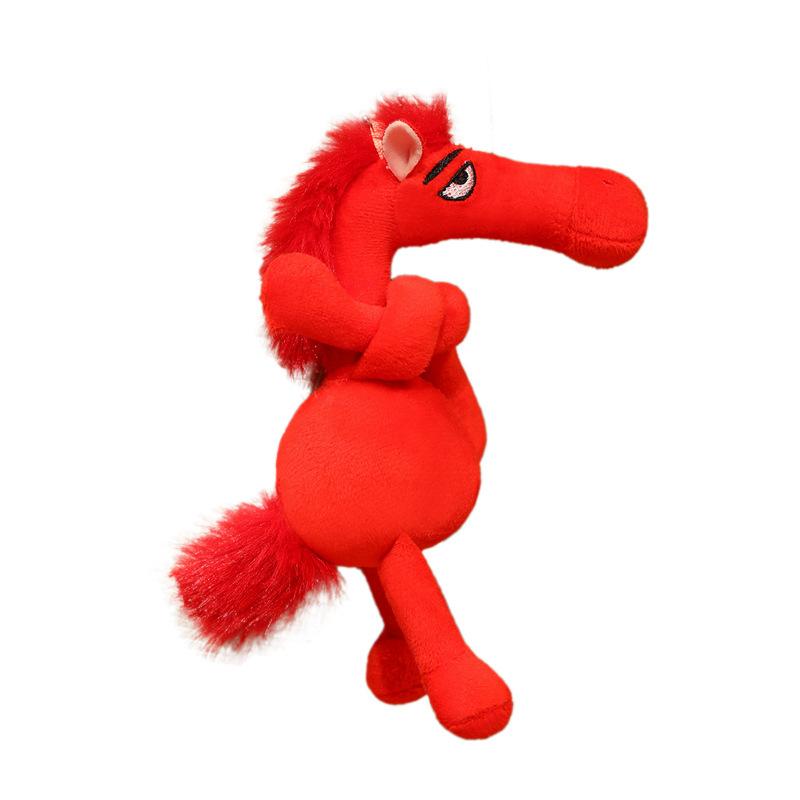 

Latest Melancholic Pony Keychain Kawaii Stuffed Plush Toy Handmade Doll Cartoon Anime Cute Gift Doll Christmas for Friends 18cm красный