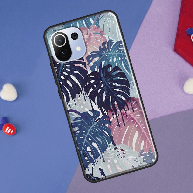 Tropical Monstera Leaves Cover For Xiaomi 14 13 Ultra 11T 12T 13T 14T Pro POCO X7 Pro X3 X5 F3 F5 F6 M6 X6 Pro Case