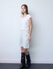 Seleu Dot-Dot Middle Skirt (Ivory)