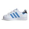 adidas Originals Superstar Sst Comfortable Versatile Durable Shock Absorption Low Top Kids Skate Shoes Kids Sneakers White Blue IG6264