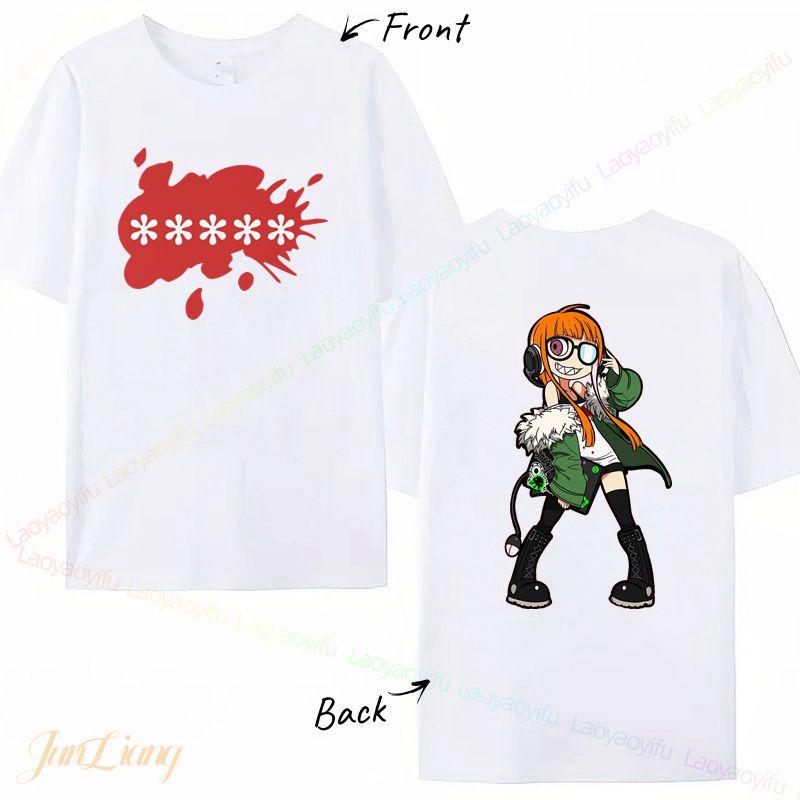 Futaba Sakura Political Persona5 Anime Shirt Persona 5 The Animation T Shirt Printed TShirt tees top