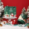 DIY Christmas Candy Box Cartoon Paper Mousse Cake Box New Dessert Case  for Xmas Party