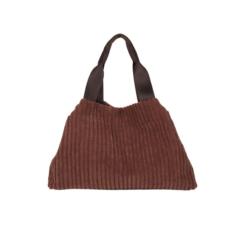 

2024 spring new commuter tote women s bag velvet fashion texture armpit large-capacity shoulder bag