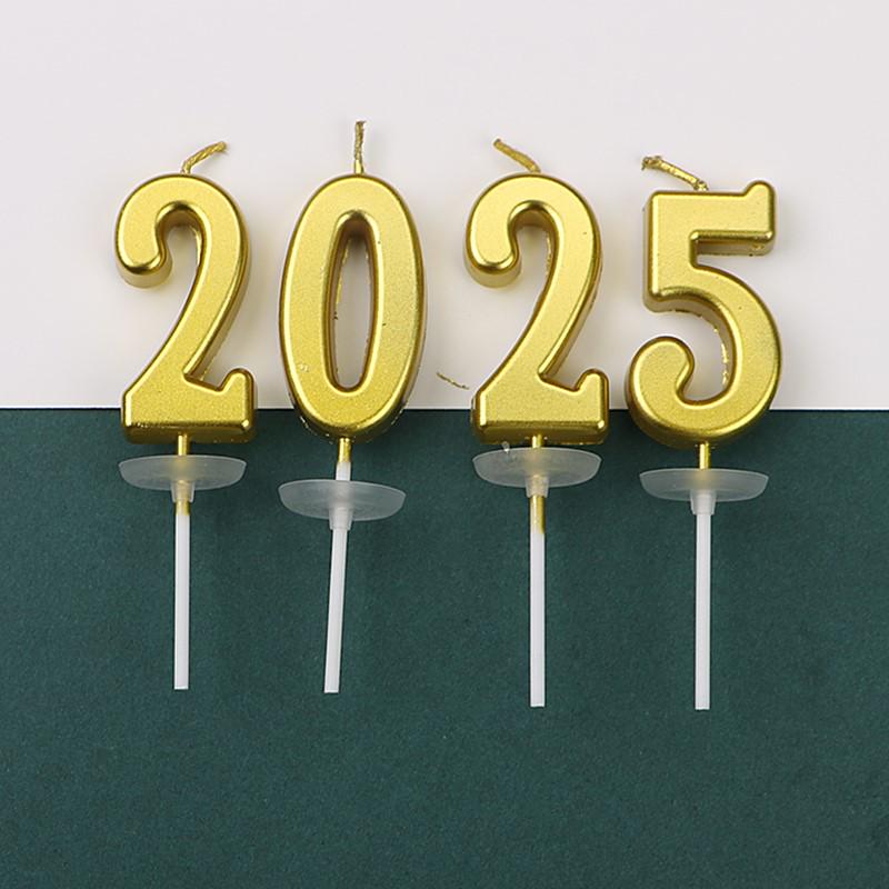 50 Gold and Silver Number Candle Cake Toppers - Individually Boxed Party Decorations