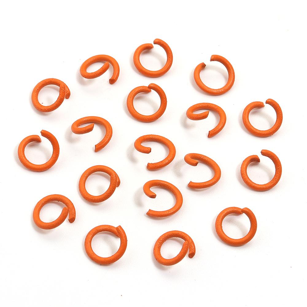 

200pcs/Lot 8mm Colorful Metal Jump Rings Open Split Ring Connector For Choker Necklaces Bracelet Chain Maille Jewelry Making оранжевый