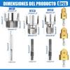 Integrated Water Pipe Threader for Inner/Outer Threads - 4 & 6 Points PPR Tapping Cone