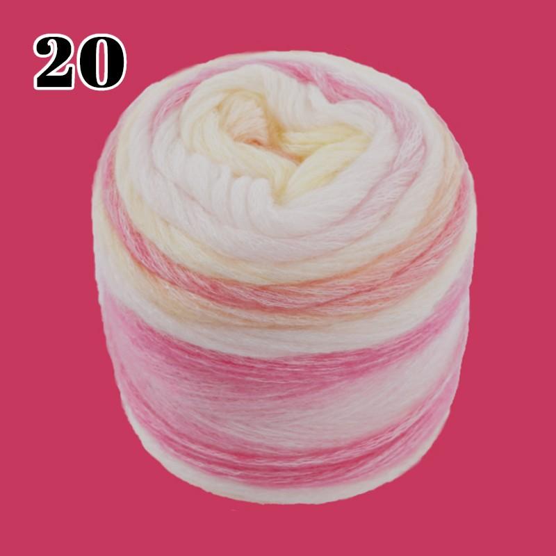 100g/roll Colorfulful Candy Bean Scarf Mohair Yarn Special Knitting Wool Ball Autumn And Winter Handmade Wool Yarn Crochet Yarn