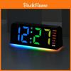 Simple Modern Led Digital Clock With Rgb Light Night Light For Bedroom And Desk Dcor