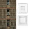 20*20*6cm Hollow Brick Mold Plastic Window Flower Fence Making Mold  Cement Antique Window