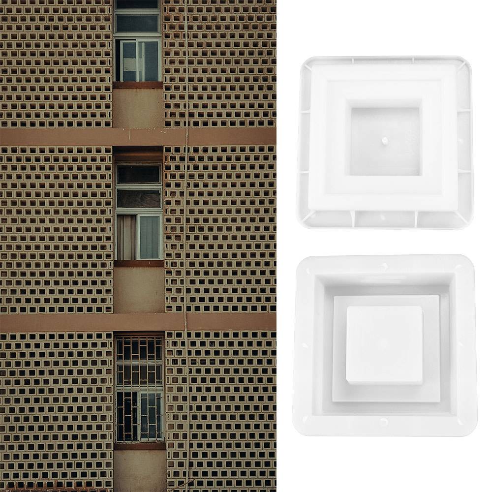 20*20*6cm Hollow Brick Mold Plastic Window Flower Fence Making Mold Cement Antique Window
