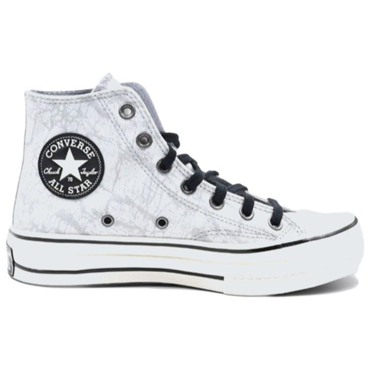 Converse Comfortable Casual High-Top Canvas Shoes Unisex Sneakers White A01404C