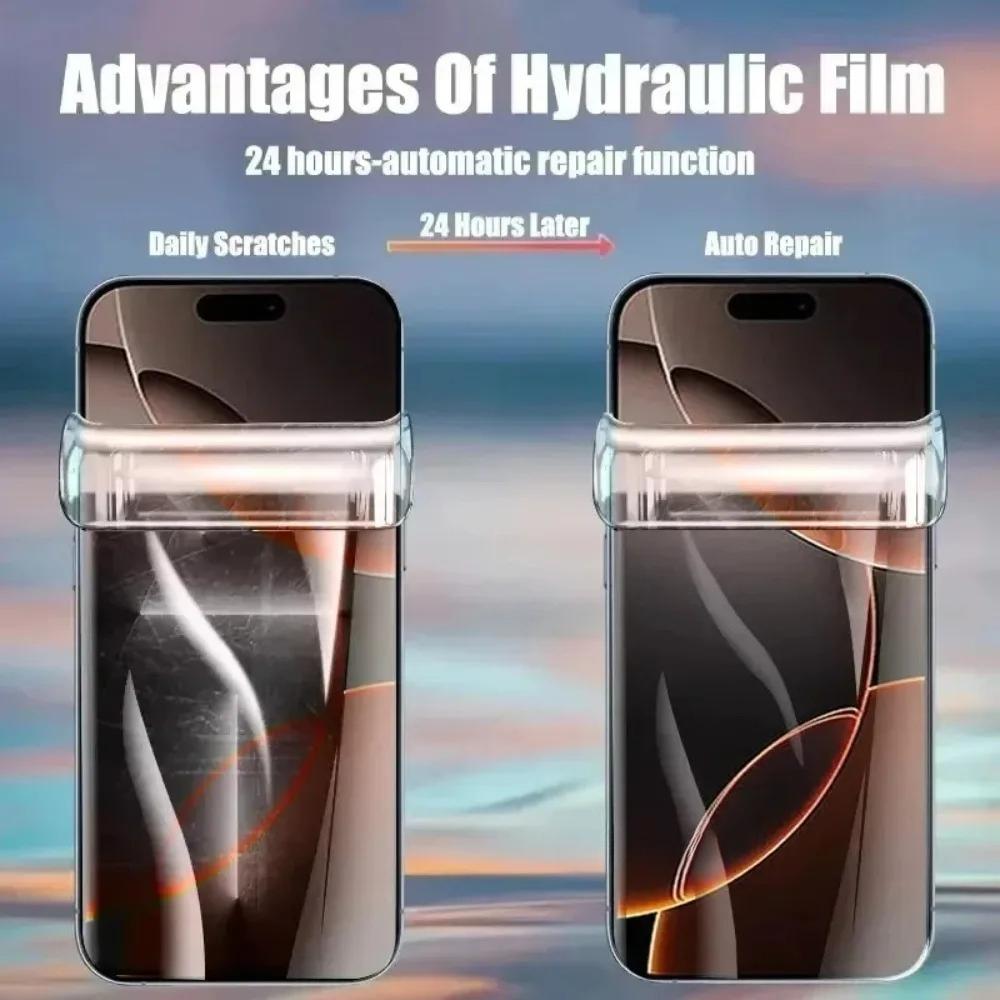 3Pcs Full Cover Hydrogel Film for iPhone 17 16 15 14 Pro Max Air 15 16 Plus Screen Protector for iPhone 13 12 11 Pro Mini XR XS