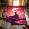 Beautiful Red Sunset Maiden Print Carpet Living Room Bedroom Decor Non-slip Parlor Floor Mat Surface Smooth Carpet Birthday Gift