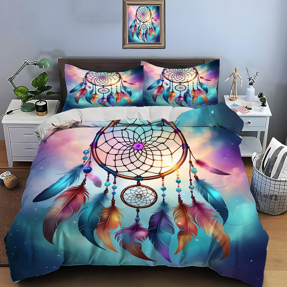10 Sizes Fantasy Dream Catcher Print Bedding Set Duvet Cover 1 Duvet Cover 2 Pillowcases Adult And Kids Bedding Set Luxury