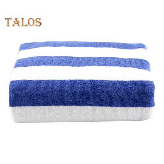 

Утолщенное пляжное полотенце с контрастными полосками, очень быстро впитывающее, легкое одеяло, стеганое одеяло, легкое охлаждающее большое аква-одеяло L синий