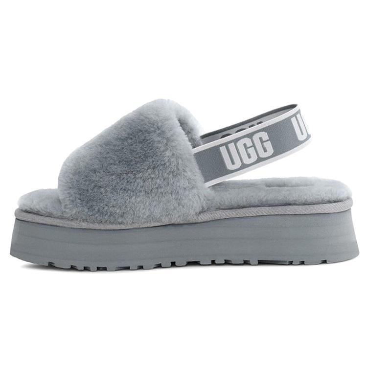 (WMNS) UGG Disco Slide Cozy Thick Sole Casual Slipper Gray Women s 1112258-AFG EU 40
