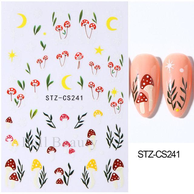 Nail Art Stickers, Japanese Romantic Laser Magic Gold And Silver Fireworks Bloom Adhesive Nail Stickers