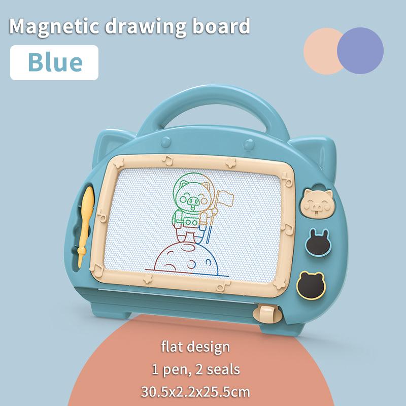 

Children Painting Board Portable Flat Drawing Board For Kids Graffiti & Early Education синій