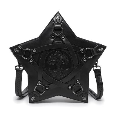 Rucsac Gothic cu Relief pentru Femei, European Single-shoulder Crossbody