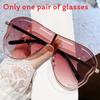 Geometric Metal Sunglasses With Uv400 Protection For Fashionable Outings And Parties