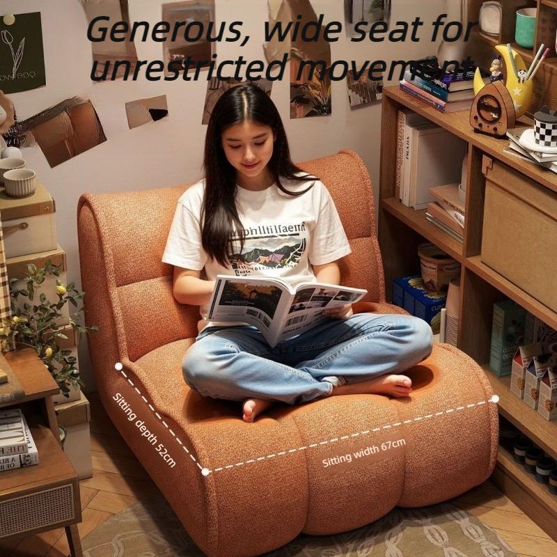 Modern Living Room Sofas Balcony Portable 1-Person Lazy Sofa Comfortable Bedroom Soft Chair Simple Home Decorative Furniture