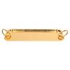 Gold Rectangular Serving Tray Circle Handle Decorative Storage Tray  BBQ Dessert