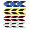 Carbon Fiber Reflective Anti-Collision Car Stickers for Doors, Fenders, and Headlights.