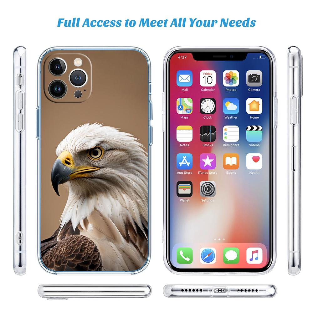 LO51 Hawk Eagle Phone Case for Motorola Moto G10 G20 G30 G31 G32 G34 G35 G41 G42 G50 G51 G52 G55 G60 G60S G62 G71 G72 G75