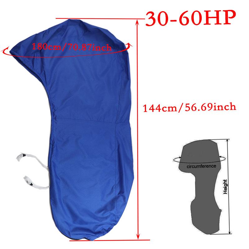 600D 6-225HP Boat Full Outboard Engine Cover Protection Blue For 6-225HP Motor Waterproof Sunshade Dust-proof