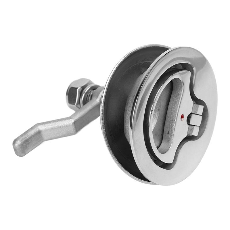 Good-Adjustable Hatch Latch Boat Cam Latch 316 Stainless Steel Polished With Back Plate For Marine Ship