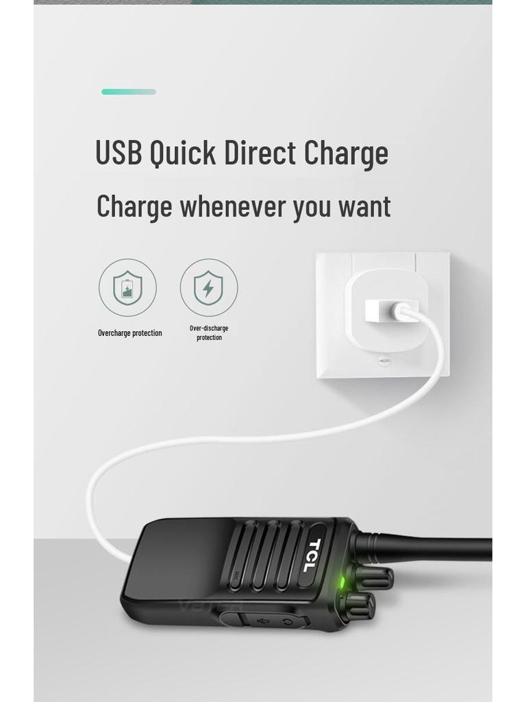 Compatible with TCL HT6/HT8/HT9 Walkie-Talkie for High-Power Outdoor, Basement, Construction, or Hotel Use