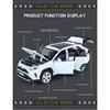 1/24 Scale Toyota RAV4 Off-Road SUV Model Car Metal Diecast Vehicle Simulation Collection Sound & Light Toy for Kids Boys Gift