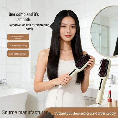 Portable 2-in-1 Wireless Ionic Hair Comb & Straightener