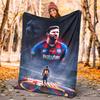 Great Soccer Player 10 Flannel Blanket Soft All-Season Throw, Design for Camping, Car Travel, Hiking Sofa, Bed, Office Perfect Gift for Parties