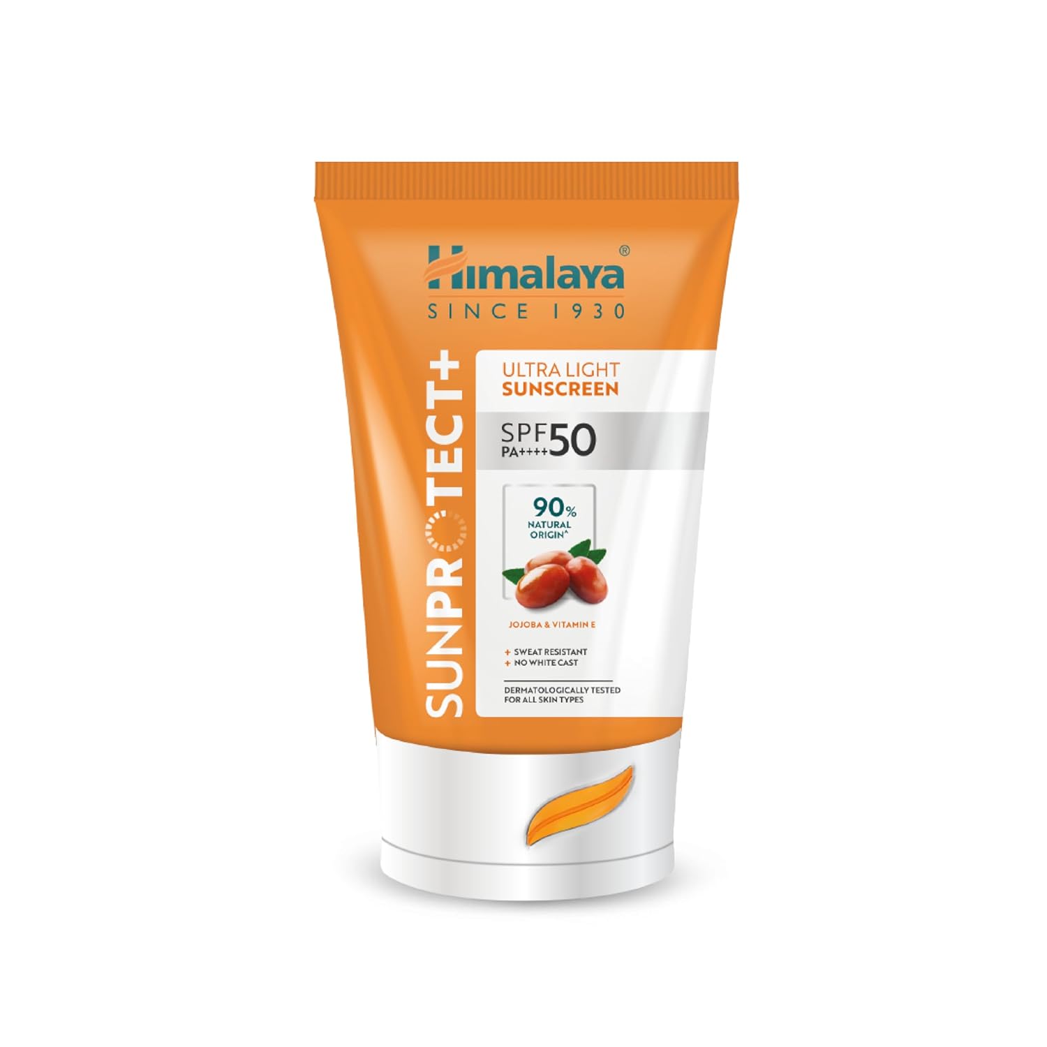 

Himalaya All Skin Sunprotect Ultra-Light Sunscreen Cream SPF 50 PA++++ Zero White Cast Sweat Water Resistant For Men Women 30g