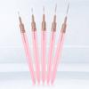 5pcs Nail Brush Set, Acrylic Nail Tool, Fine Hair Nail Pens for Drawing Lines with Dry Detail, Small Details and Nail Art