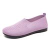 New cloth shoes non-slip soft-soled flying woven shoes, breathable and comfortable one-pedal single shoes