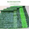 Faux Artificial Leaf Privacy Fence Panel 1M/ Realistic Green Hedge for Patio Balcony Backyard Home Outdoor Decor