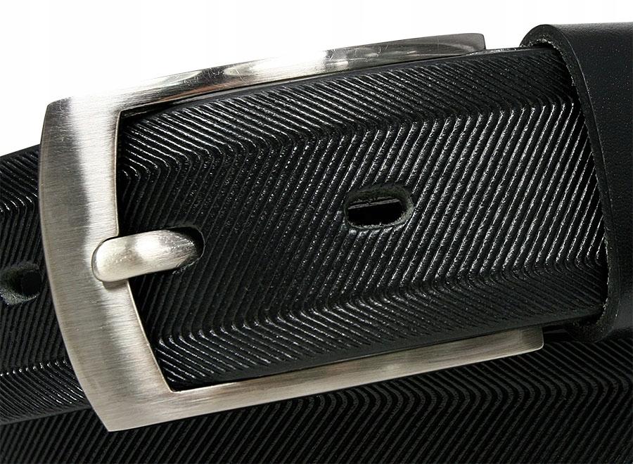 Men's leather belt ROVICKY PRS-01-BGE 99-114