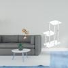 Nordic Abstract Metal Sculpture Figurine Ornament with Clear Acrylic Minimalist Display Stand for