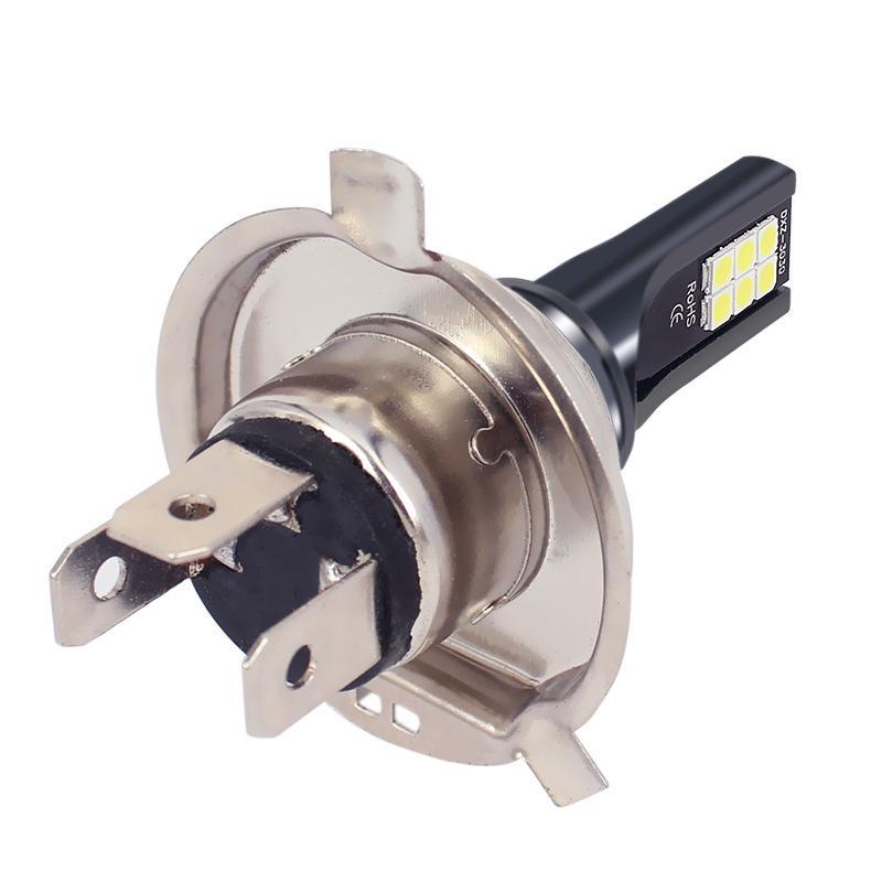 High Power H4 3030 LED Front Fog Light for Cars, Motorcycles, and Tricycles - 12 Lights with Anti-Fog Bulb.