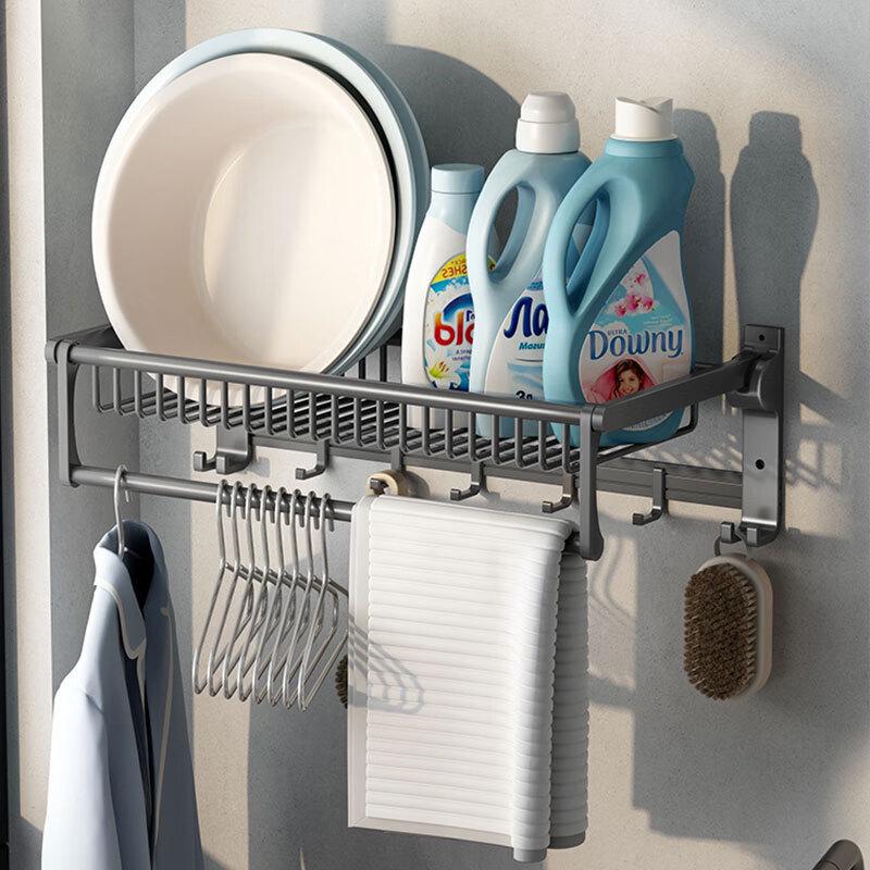 cmaos Wall-Mounted Bathroom Towel Rack with Shelf