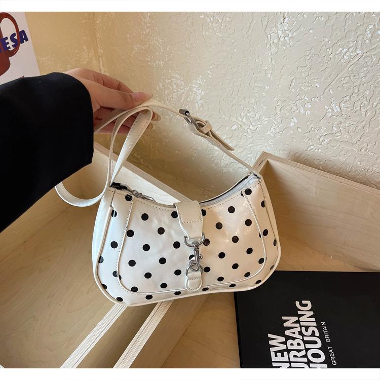 Stylish Polka Dot Women's Underarm Bag - 2026 Summer Collection, Niche Design, Perfect for Casual Work and Commute