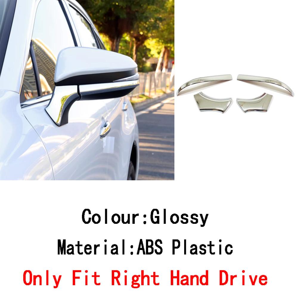For Toyota Venza/Harrier    2024 ABS/Steel Frame Side Rearview Mirror Strip Cover Trim Sticker Eyebrow Accessories