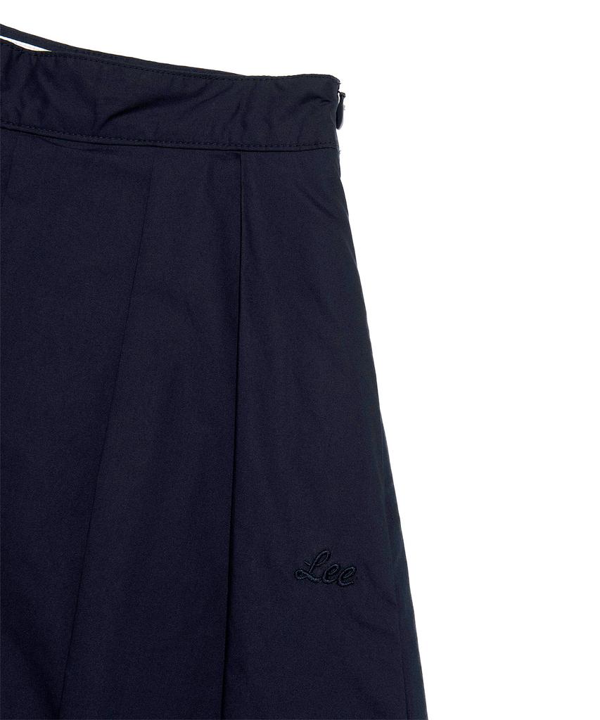 Lee Women'S Cotton Pleated Long Skirt Navy