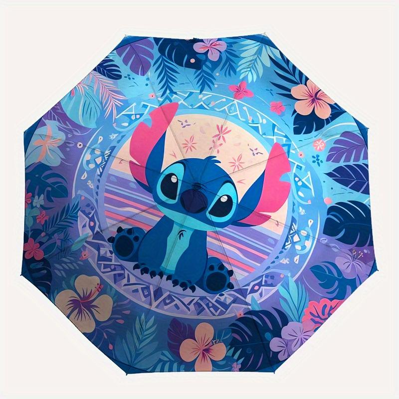 1pc Tropical Stitch Paradise Umbrella with Plastic Handle,Suitable for All Seasons Home Travel Outdoor UmbrellaM914